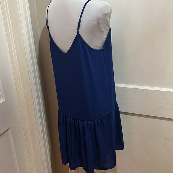 Adorable ALYA Navy Slip Dress Women's Medium EUC - Picture 4 of 8